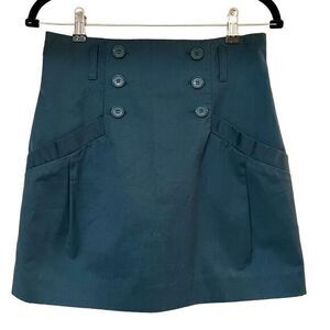Deep Green Mini Skirt